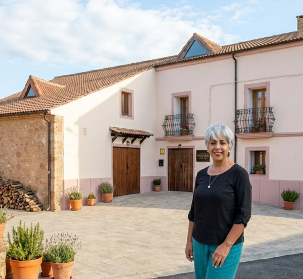 Fachada de la casa rural Pariseo en Soria